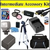 Intermediate Accessory Kit For Sony HDR-XR260V Handycam Camcorder - Includes Filter Kit + 16GB SD Memory