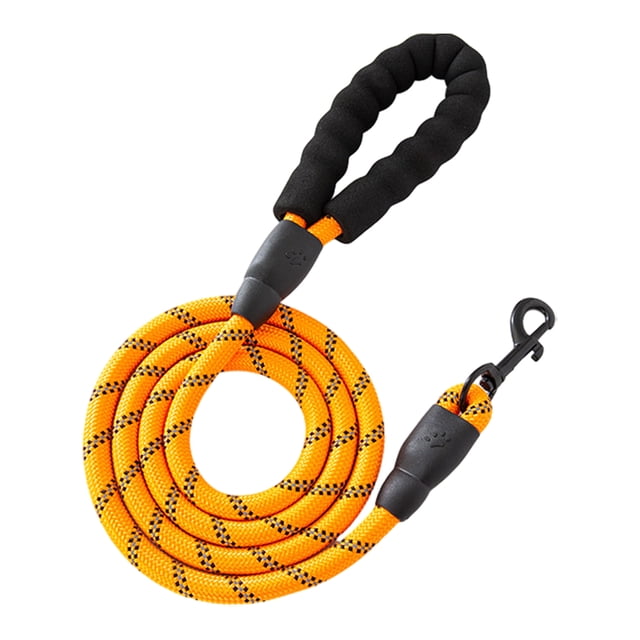 Dog Leash Heavy Duty Nylon Rope Leash 5Ft 6.5Ft 10Ft Leash with Padded Handle for Small Medium Large Dogs Training Outdoor