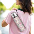 thumbnail image 6 of 20 Oz Pioneer Flower Coffee Tumbler Double Wall Insulated Stainless Steel Water Bottle | Metal Reusable Thermoses Flask with Cup Cap | Leak & Sweat Proof with Anti-Dust Lid, 6 of 7