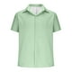 thumbnail image 5 of Eres Más Que una Camisa de Puntuación de Prueba Hombres Moda Casual Manga Corta Cuello de Vuelta Camisa Transpirable Blusa, 5 of 6
