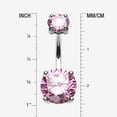 thumbnail image 2 of Brilliant Gem Sparkle Belly Ring, 2 of 4