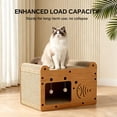 thumbnail image 3 of Durable Double-Layer Corrugated Cardboard Cat Scratcher with Cozy Bed - Sturdy Vertical Play Tower for Cats, All-Season Lounge with Integrated Play Balls, Easy to Scratch, Ideal for Indoor Use, 3 of 11
