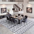 thumbnail image 4 of Washable Area Rug for Living Room, 9'x12' Aztec Tribal Non-Slip indoor Floor Mat, Soft Low Pile & Stain Resistant Carpet for Bedroom, Dining Room, 4 of 8