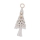 thumbnail image 5 of Tapiz de árbol de Navidad, adornos colgantes navideños, decoración tejida a mano para bodas Beige, 5 of 9