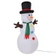 thumbnail image 2 of Muñeco de nieve inflable navideño Ticfox con luces LED para decoración exterior Enchufe estadounidense 110-240V, 2 of 14