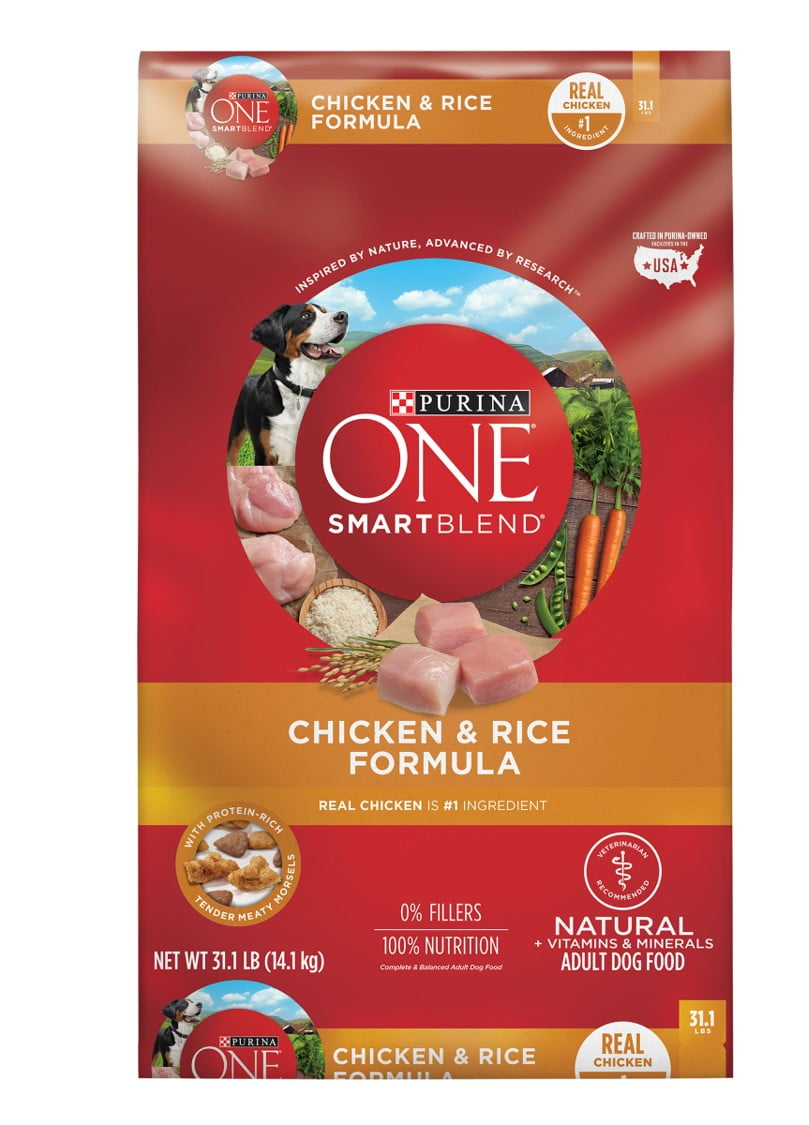Purina ONE Natural Dry Dog Food, SmartBlend Chicken & Rice Formula 31