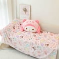 thumbnail image 4 of Kuromi My Melody-Manta de almohada de felpa suave y cómoda, Kawaii cojín trasero para sofá, cama, oficina, siesta, 4 of 4
