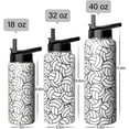 thumbnail image 5 of 40oz Insulated Volleyball Water Bottle | Sports Water Bottle for Volleyball Players, Coaches, Fans | Gifts for Men, Women, Boys, Girls, 5 of 6