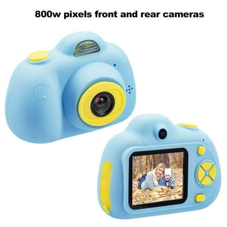 Child camera photo video double cameras, Kids Toys Camera Gifts for 3-8 Year Old Girls, digital camera for kids Great Gift for Little Girl with Soft Silicone Shell for Outdoor Play, (Best Little Digital Camera)