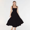 thumbnail image 2 of Women's Square Neck A-Line Maxi Dress Sleeveless Elegant Flowy Summer Graduation Dress, 2 of 8