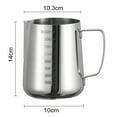 thumbnail image 5 of KMSS 1pcs Milk Frothing Pitcher Stainless Steel Milk/Coffee/Cappuccino/Latte Art Barista Steam Pitchers Milk Jug Cup (12/20/33oz), 5 of 7