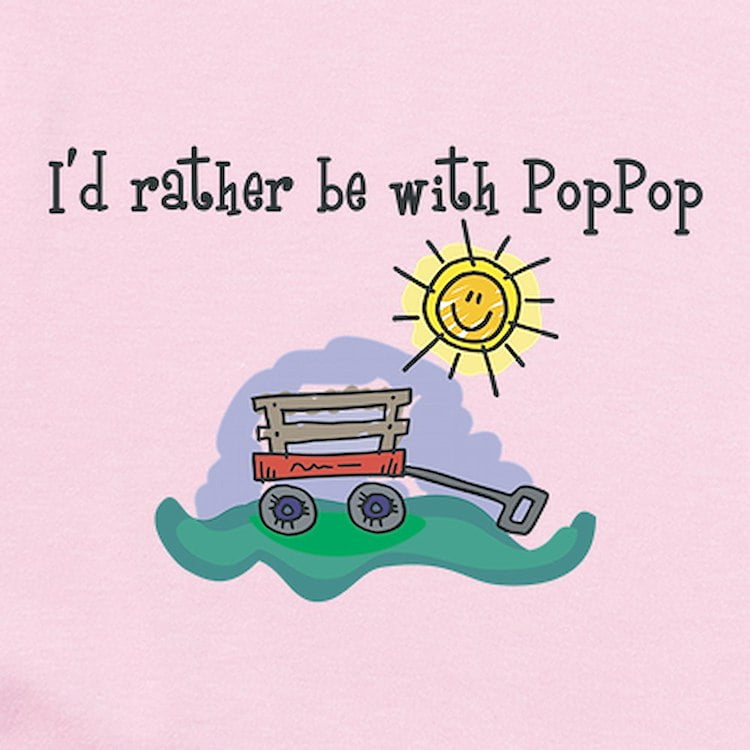 CafePress - Rather Be With Poppop Onesie - Baby Light Bodysuit, Size Newborn - 24 Months