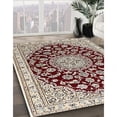 thumbnail image 3 of Ahgly Company Machine Washable Indoor Round Traditional Desert Sand Beige Area Rugs, 3' Round, 3 of 7