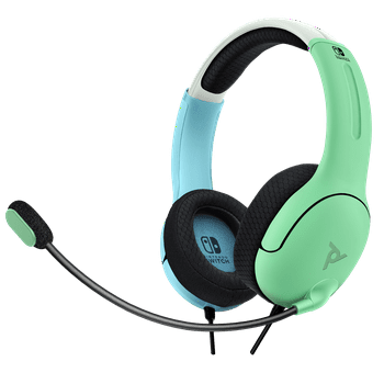 PDP AIRLITE Wired Headset with Noise Cancelling Microphone: Nintendo Switch - Blue & Green