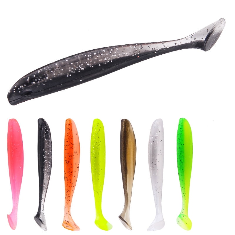 10pcs/Set T-shape Tail Shad Worms Fishing Lures Soft Fish Crank Bait Swimbait 10pcs/Set T-shape Tail Shad Worms Fishing Lures Soft Fish Crank Bait Swimbait
