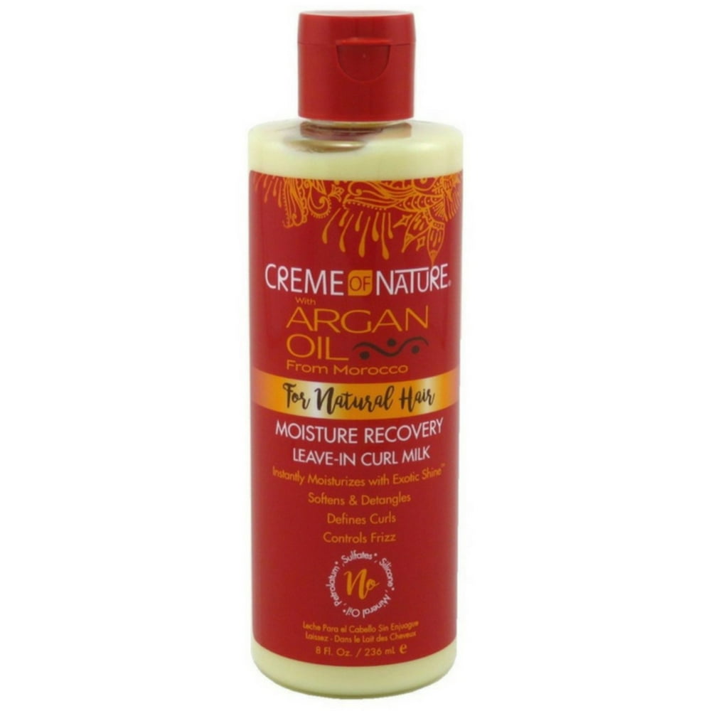 Creme Of Nature Moisture Curl Hair Milk Creme of Nature Argan Oil Leave-in Hair Milk 8 oz (Pack of 2) - Walmart
