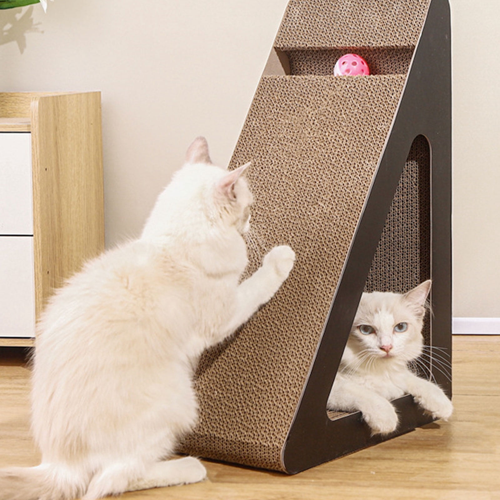 Standing Cats Scratcher With Rotating For Engaging Pet Entertainment Indoor Boredom Cats Entertainment Toy