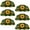 Multicolored 2, variant on PhooArto 6 Pcs Cup Drawer Pulls, Bubble Sea Turtle Swimming Shell Shape Handles Cabinet Knobs for Dresser Cupboard Closet Wardrobe with Screws