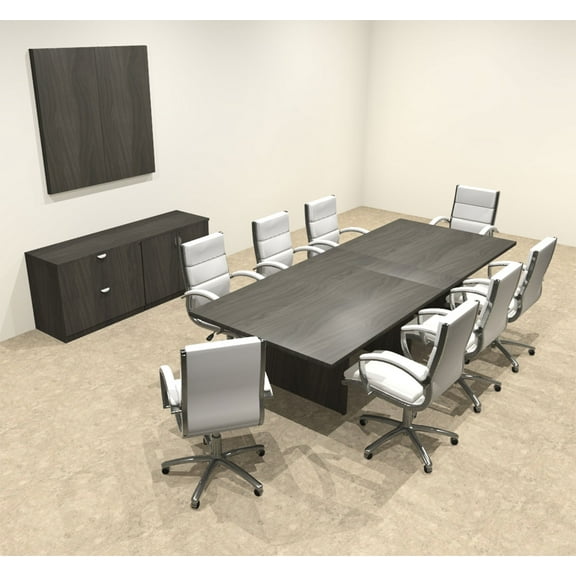 Modern Rectangular 10' Conference table, #OT-SUL-C30