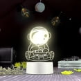 thumbnail image 3 of Lámpara de noche con forma de astronauta y luz de noche con forma de niña, con enchufe luminoso, 3 of 4