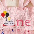 thumbnail image 4 of GYRATEDREAM Newborn Baby Girls Summer Romper Dress with Headband Infant Toddler Print Princess Party Tulle Romper Dress Pale Pinkish Pink for 0-12 Months, 4 of 5