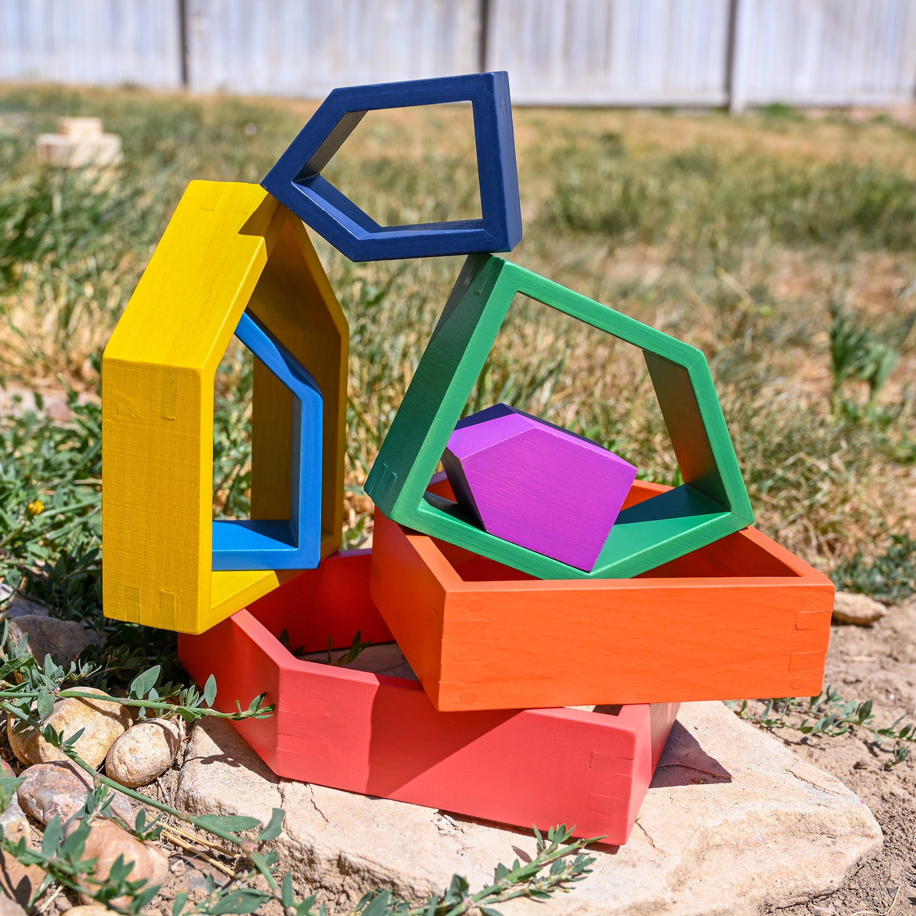 TickiT Rainbow Architect Houses - Set of 7