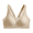 Beige, variant on Women's Wireless Seamless Back-Smoothing Bra with Crossover Straps Lift Enhancement No-Clasp Pull-On Design for Daily Wear Lingerie