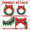 thumbnail image 3 of 48 Pieces Mini Christmas Wreaths Crafts with Bows Include 1 Inch Blue Green 1.2 Inch Grass Green for Christmas Tree Decoration, 3 of 7