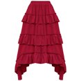 thumbnail image 4 of WFJCJPAF 2024 New Halloween Clearance! Halloween Skirts for Women,Women's Summer Solid Color Hallowmas Fashion Skirt - Red L, 4 of 5