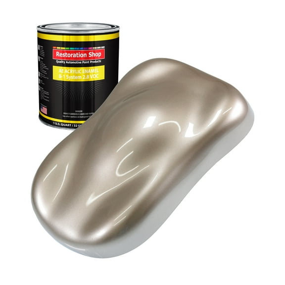 Restoration Shop - Mocha Frost Metallic Acrylic Enamel Auto Paint - Quart Paint Color Only - Single Stage High Gloss