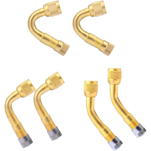 6 Pcs Extensions de Valve de Pneu 45° 90° 135° Adaptateurs de Valve de Pneu, Extensions de Coude de Valve de Pneu, Extensions de Valve de Pneu