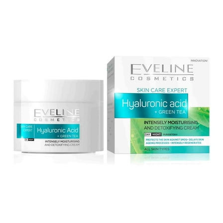 Skin Care Expert Hyaluronic Acid and Green Tea Day and Night Cream