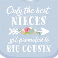 thumbnail image 4 of Inktastic Only the Best Nieces Get Promoted to Big Cousin Boys or Girls Baby Bib, 4 of 4