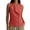 Red, variant on Women's Cotton Linen Tank Tops V Neck Sleeveless Blouse 2026 Summer Casual Button down Collared Vest Shirts by Yigetop Beige L