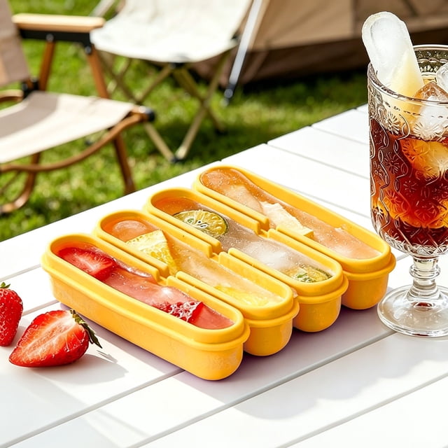 Tong Silicone Ice Stick Tray Flexible Bar For Cocktails Whisky Beverages Pool Party Kitchen Home Use