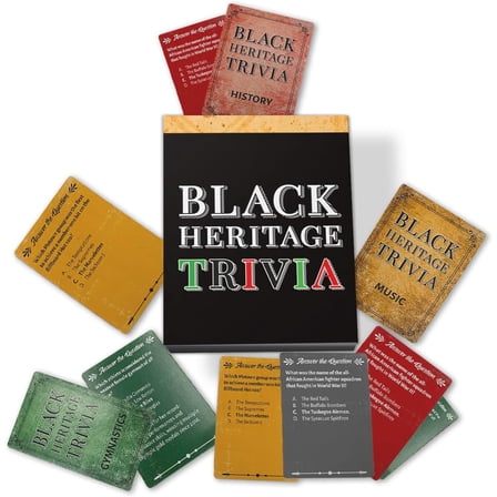 Black Heritage Trivia Game – Fun & Educational Family Card Game – Celebrate African American Culture with Friends & Family – Perfect for Game Nights, Parties & Gatherings – Black-Owned
