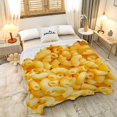 thumbnail image 2 of Yibo Hamburger Fleece Flannel Gift Blanket Realistic Interesting Food Blanket Lightweight Soft Cute Cozy Blanket for Bed Couch Travel Outdoor for Teens, 2 of 8