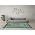 thumbnail image 3 of Ahgly Company Indoor Square Persian Light Blue Traditional Area Rugs, 7' Square, 3 of 4