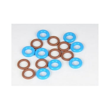 Fuel Injector Seal Kit - Compatible with 1999 - 2009 GMC Sierra 1500 2000 2001 2002 2003 2004 2005 2006 2007 2008