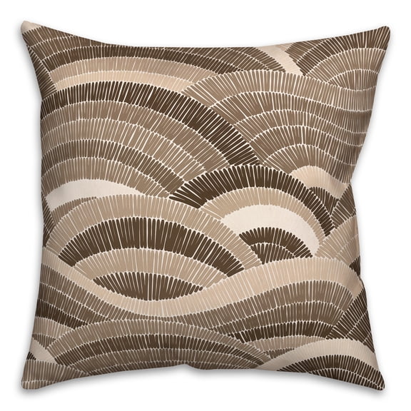 Creative Products Brown Tile Arches 18 x 18 Indoor / Outdoor Pillow