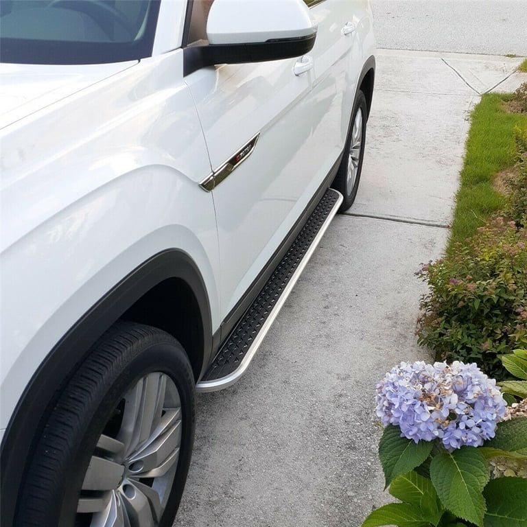 2-Piece Aluminum Running Boards Side Steps For Hyundai Santa Fe 2019-2023 - Heavy Duty Nerf Bars With Brackets, Easy Install
