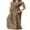 Leopard, variant on Women's Maxi Dresses Short Sleeve Long Casual Dresses Loose Plain with Pockets, Army Green-S(US 4-6)