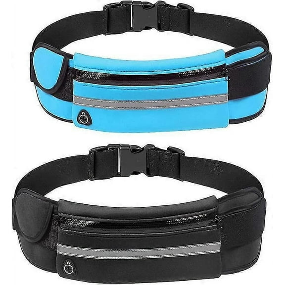 2 Pack Men And Women Running Pouch Belt Waist Pack Bag, Adustable Workout Gym Gift