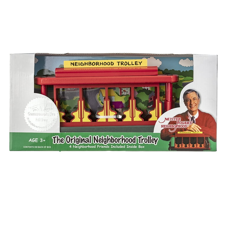 Holgate Toys Mister Rogers' Neighborhood Red Trolley Set, 5 Pieces