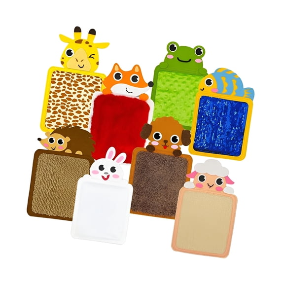 BESTSKY Sensory Mats Animal Sensory Tiles Portable Sensory Pads
