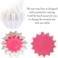 thumbnail image 3 of 50Pcs/100Pcs Wax Melt Warmer Liners Reusable & Leakproof Candle Warmer Liners Wax Tray for Scented Wax,Electric Wax Warmers, Plug in Warmers, Candle Warmer,Wax Melter and Wax Burner, 3 of 6