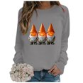 thumbnail image 4 of Towmus Halloween Sweatshirts for Women Pumpkin Shadow Sweater Cute Special Season Sweatshirt Funny Graphic Clothes, 4 of 6