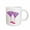 White, variant on 3drose, Purple Polka Dot Martini Glasses, 11oz Two-tone Black Mug