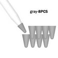 thumbnail image 2 of 8pcs Tablet Pencil Penpoint Protector Pen Point Protective pen silicone Silicone Cap Case Tablet Pencil Accessories, Grey, 2 of 7