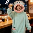 thumbnail image 4 of Big Mouth Monster Onesie Pajamas, Plush Monster Onesie, Soft Plush Loungewear, Cozy One Piece Loungewear Funny Onesie for Halloween Costumes, Halloween Pajamas & Christmas Pajamas Sky Blue S, 4 of 7